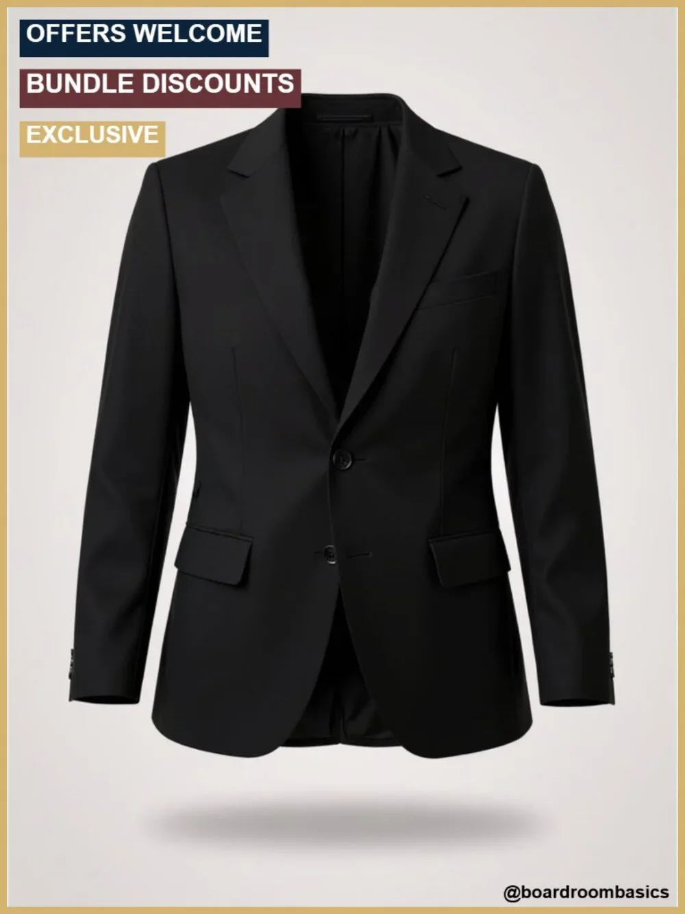 Cropped Blazer Notch Lapel Long Sleeve Fully Lined Work Office Suit Jacket